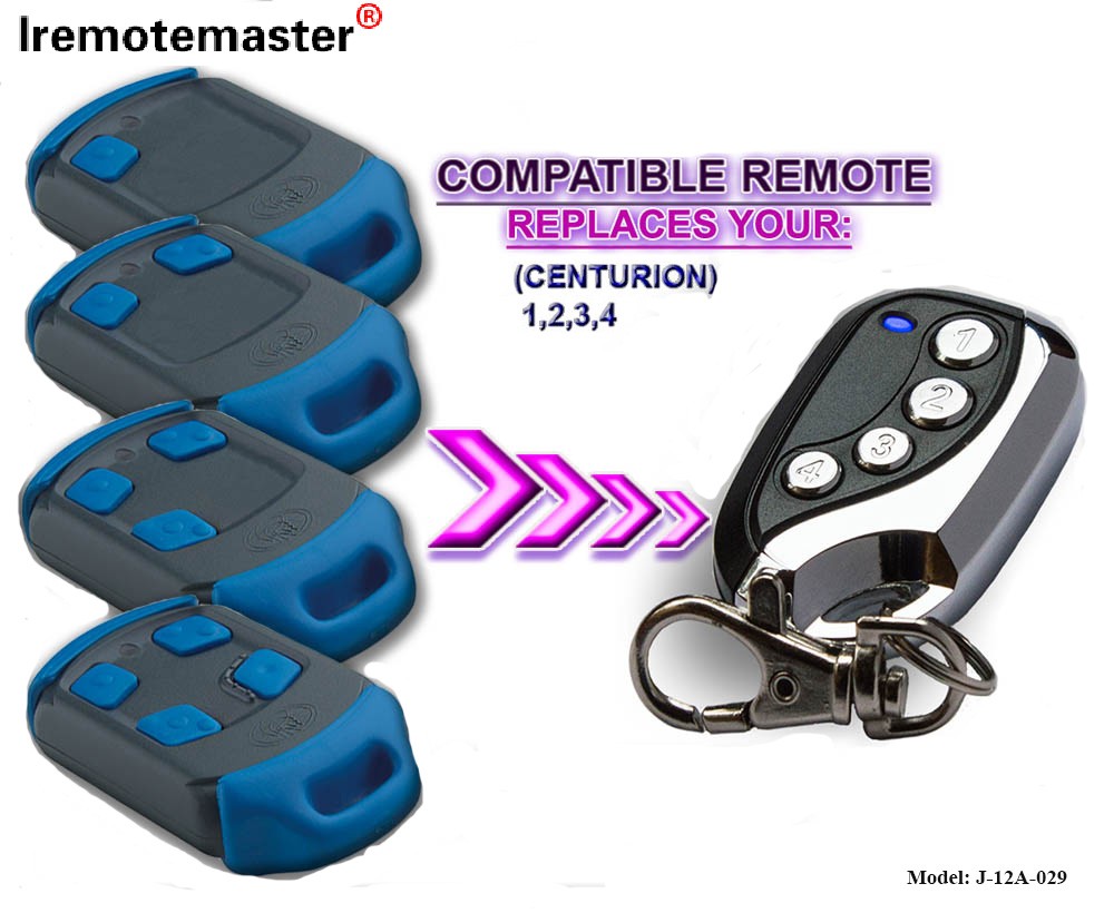 Pou Ranplasman Remote Control 433.92MHz Rolling Code Garaj Pòt Ouvri Kòmand Transmetè